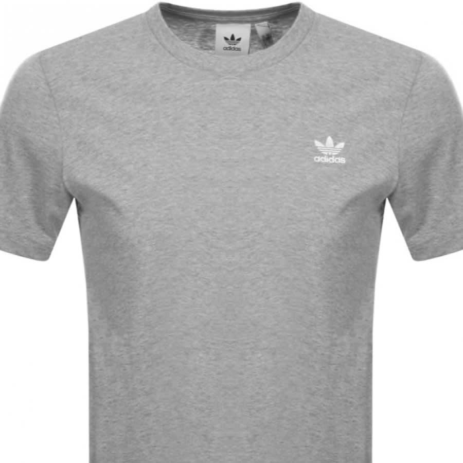 Alternative Image for Productadidas Originals Essential T Shirt Grey2